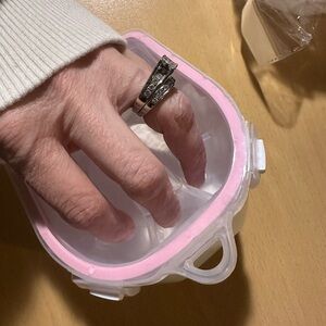 Pink and White Hand Spa Soaking Bowl